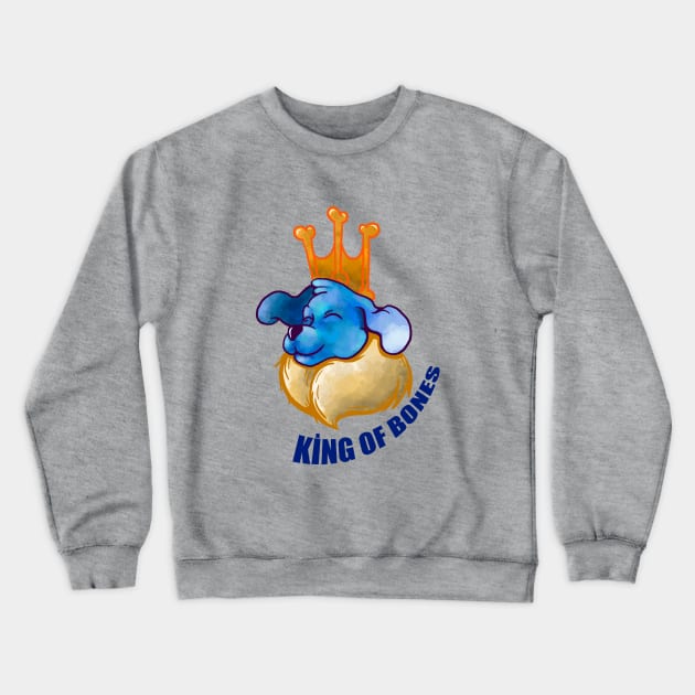 dog king Crewneck Sweatshirt by Rashcek